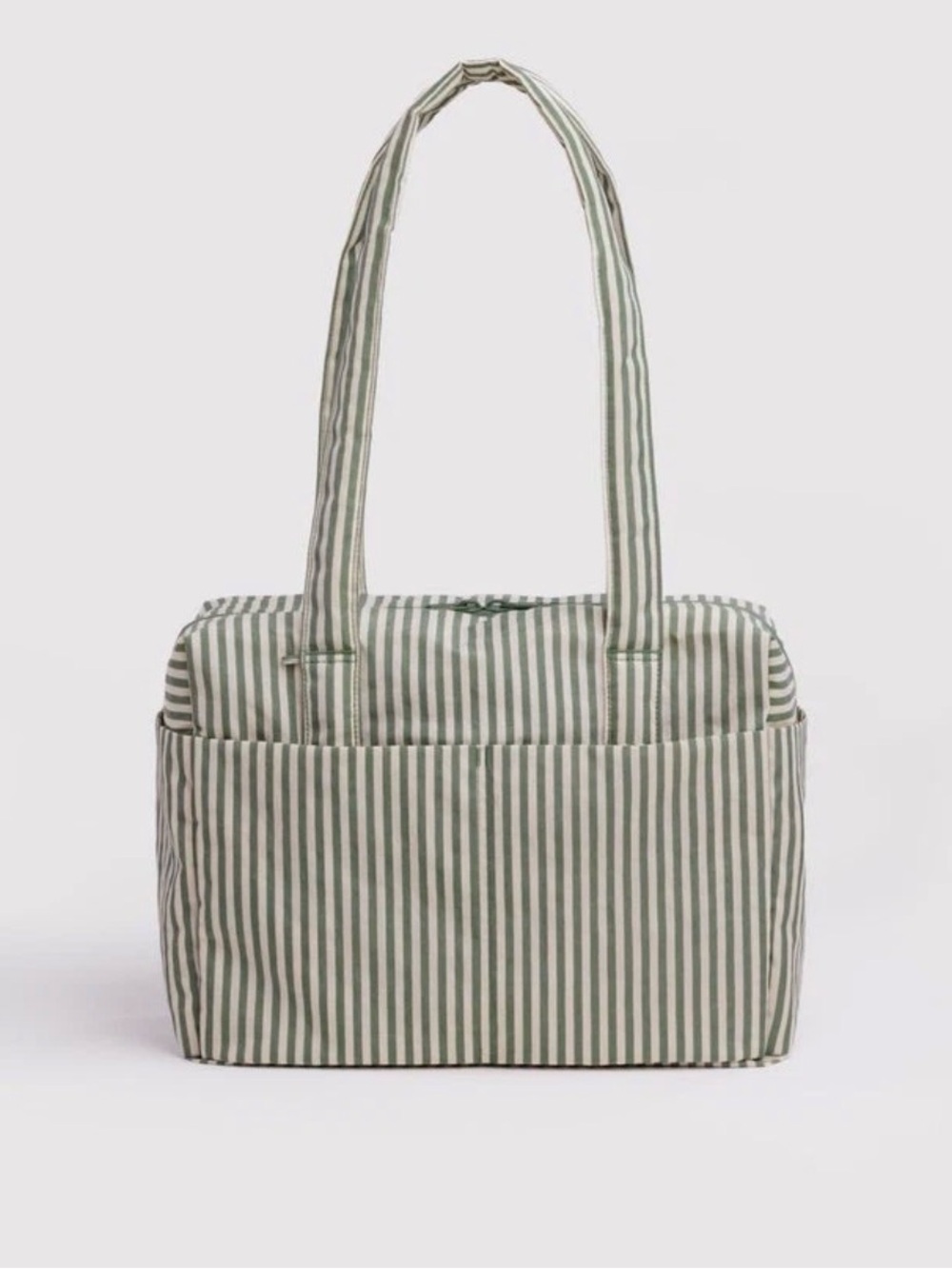 NWT BAGGU Everyday Cloud Bag - Sage Stripe